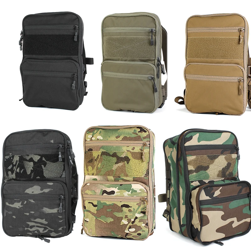 Chaleco táctico MOLLE para caza con bolsa de hidratación extendida - imagen 2