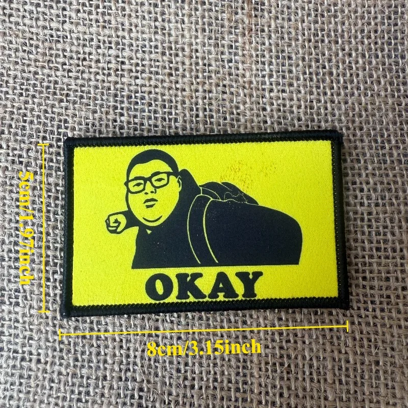 Parche táctico OKAY con gancho y bucle, moral hombre gafas divertido - imagen 5