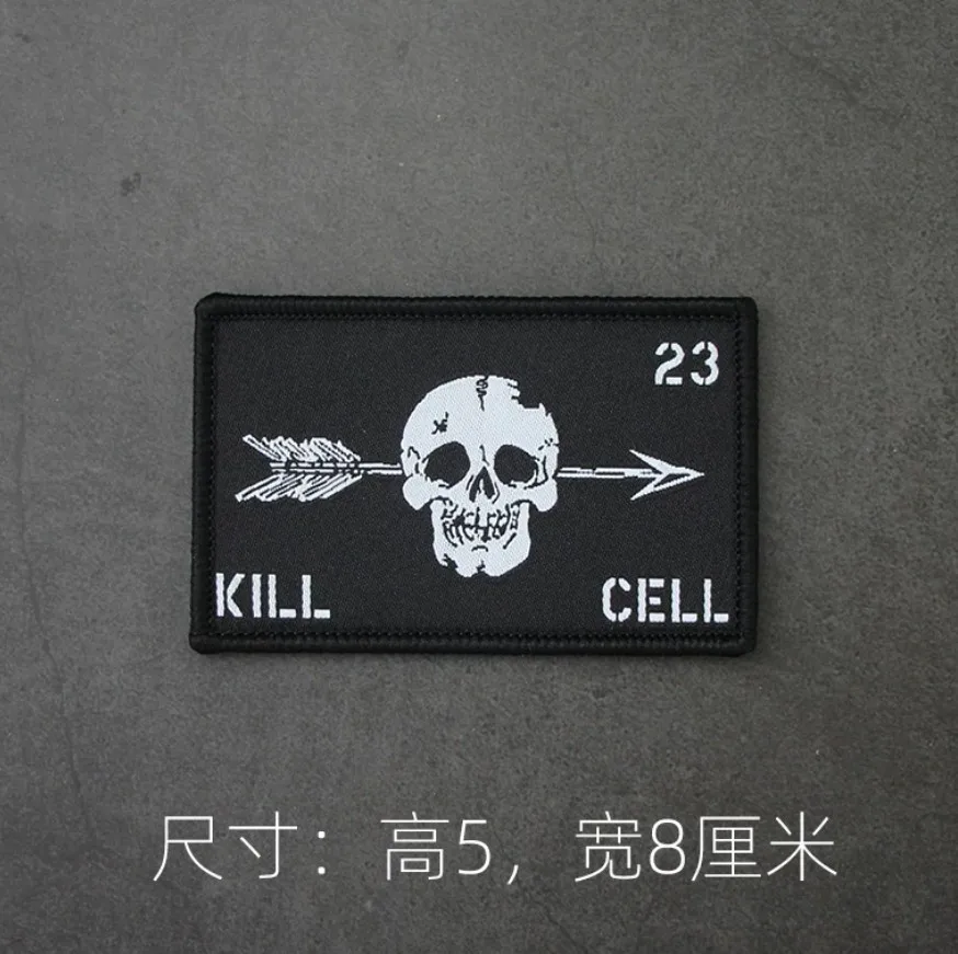 Parche táctico KILL CELL Poker – Bordado para ropa, gorras y bolsos - imagen 2