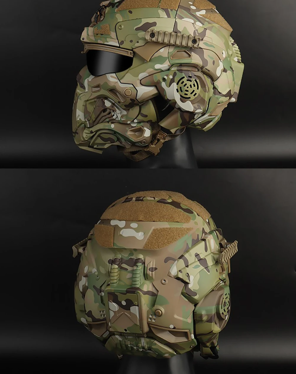 Perfil del casco con acabado