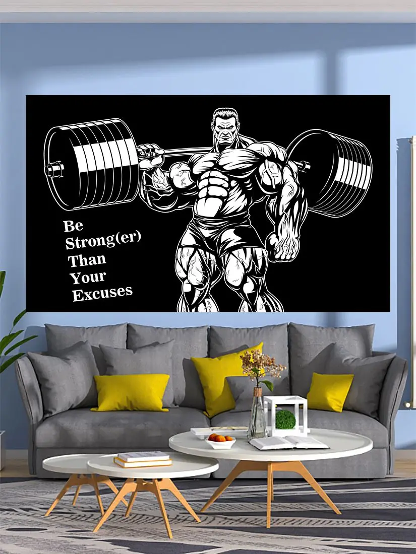 Bandera de 90x150 cm para gimnasio, Fitness y musculación