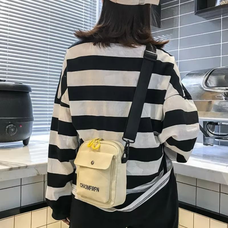 Bolso bandolera de lona para móvil, compacta y resistente táctica - imagen 2