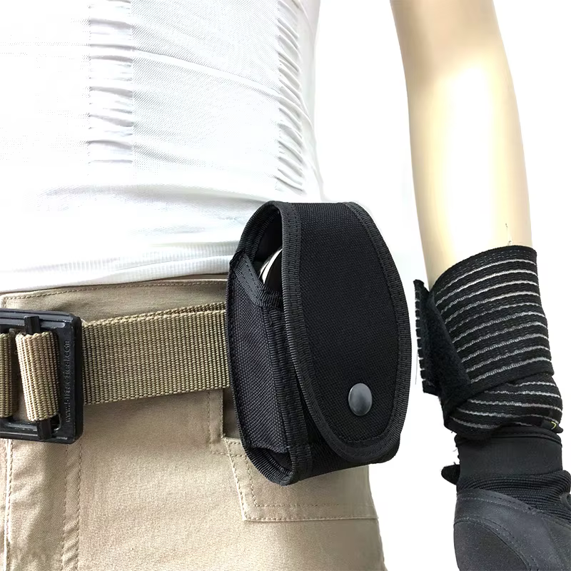 Funda retención porta esposas tácticas con grillete – Cinturón MOLLE - imagen 2