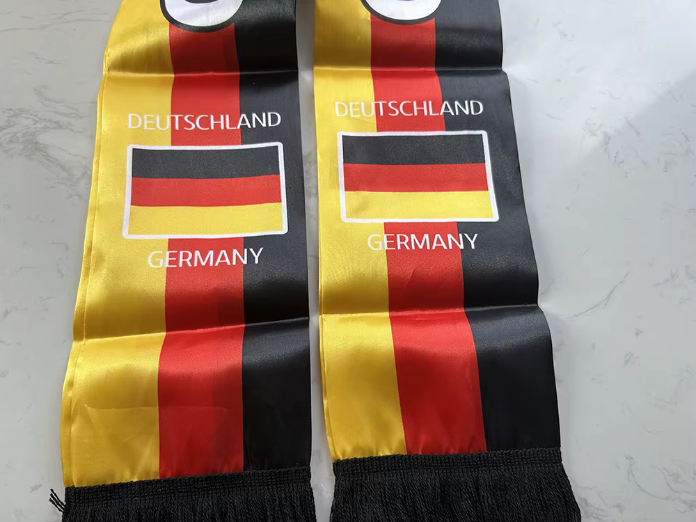 Bufanda fútbol Alemania en satén a doble cara para animar - imagen 4