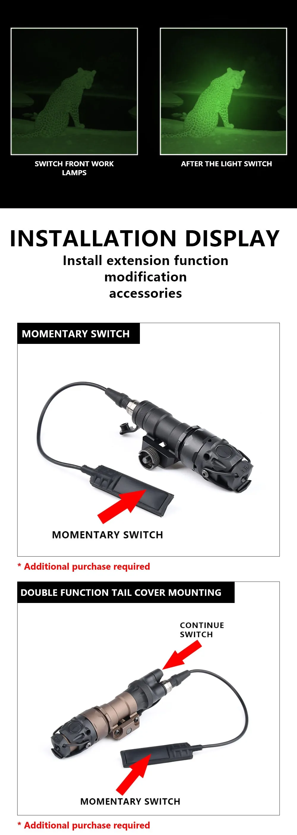 Linterna montada en rl sistema Mlok