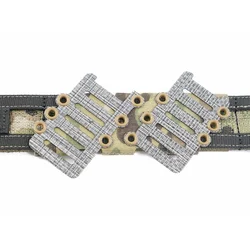 Adaptador MOLLE de placa en ángulo doble fila para cinturón