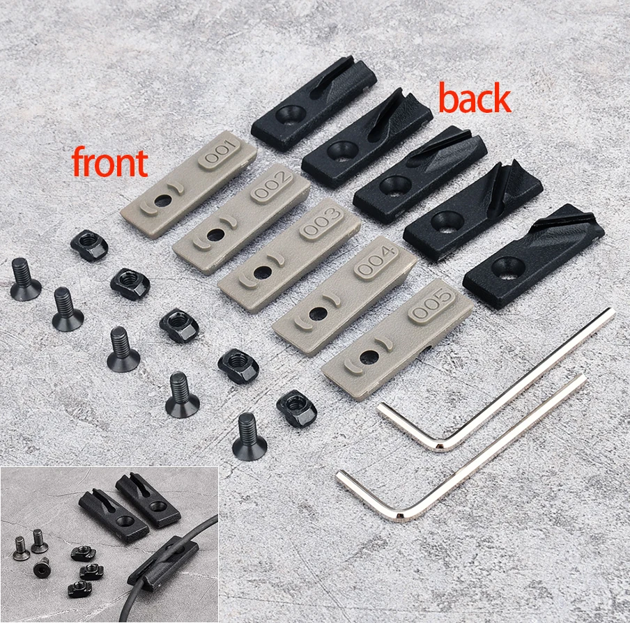 Adaptador táctico de cableado para riel M-LOK/KeyMod linterna - imagen 4