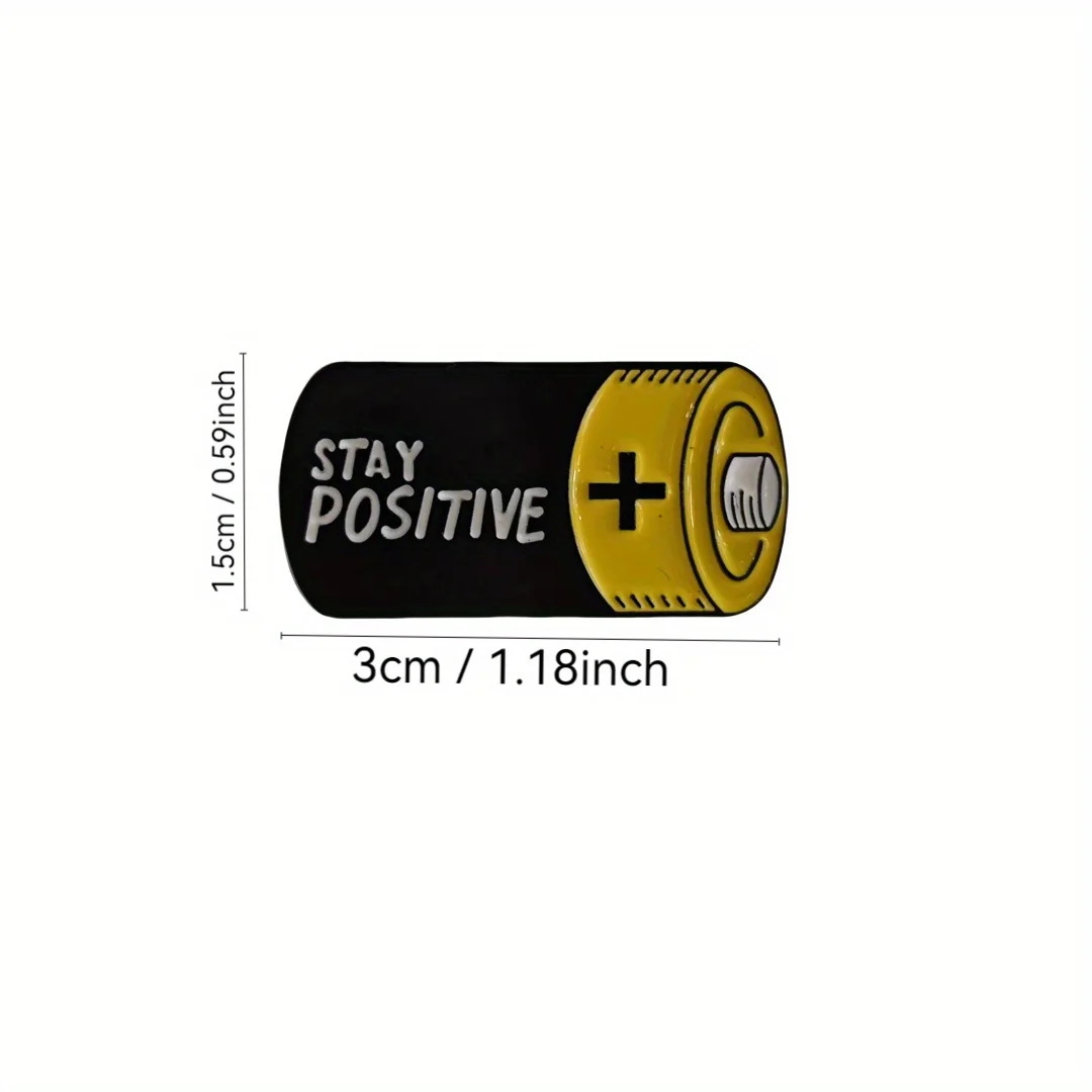 Broche táctico estilo batería optimismo diario unisex