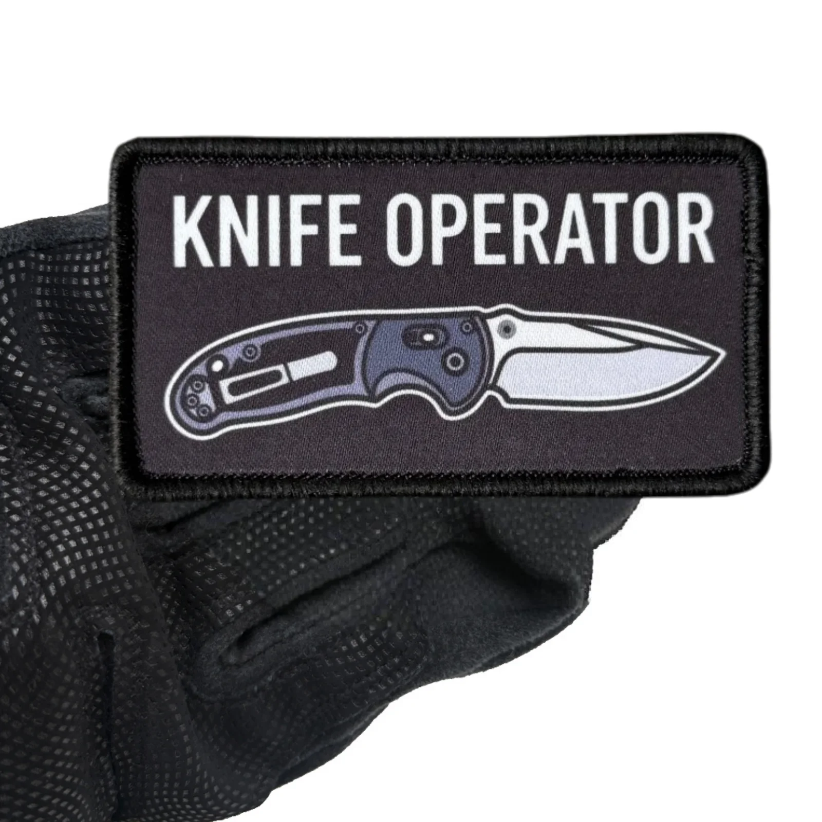 KNIFE OPERATOR – Parche táctico de moral con gancho y bucle