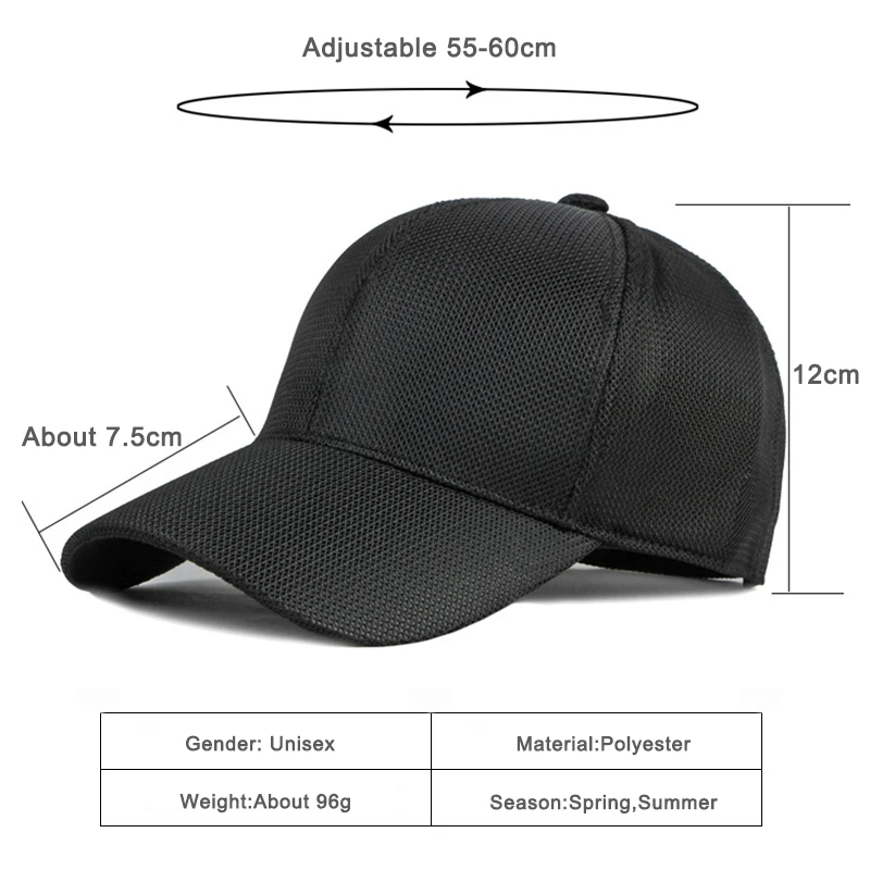 Gorra camionero transpirable de malla ajustable para exteriores - imagen 5