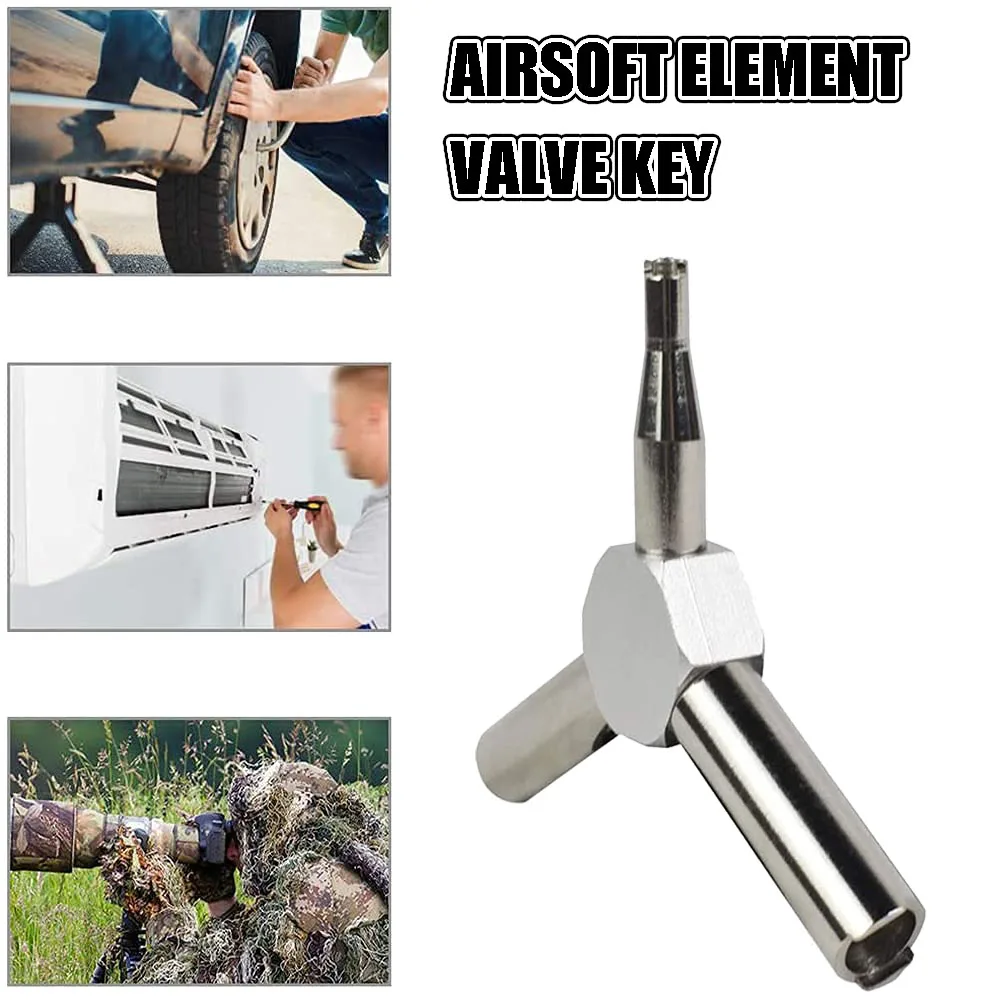 Llave de válvula Airsoft acero inoxidable para extracción rápida - imagen 2