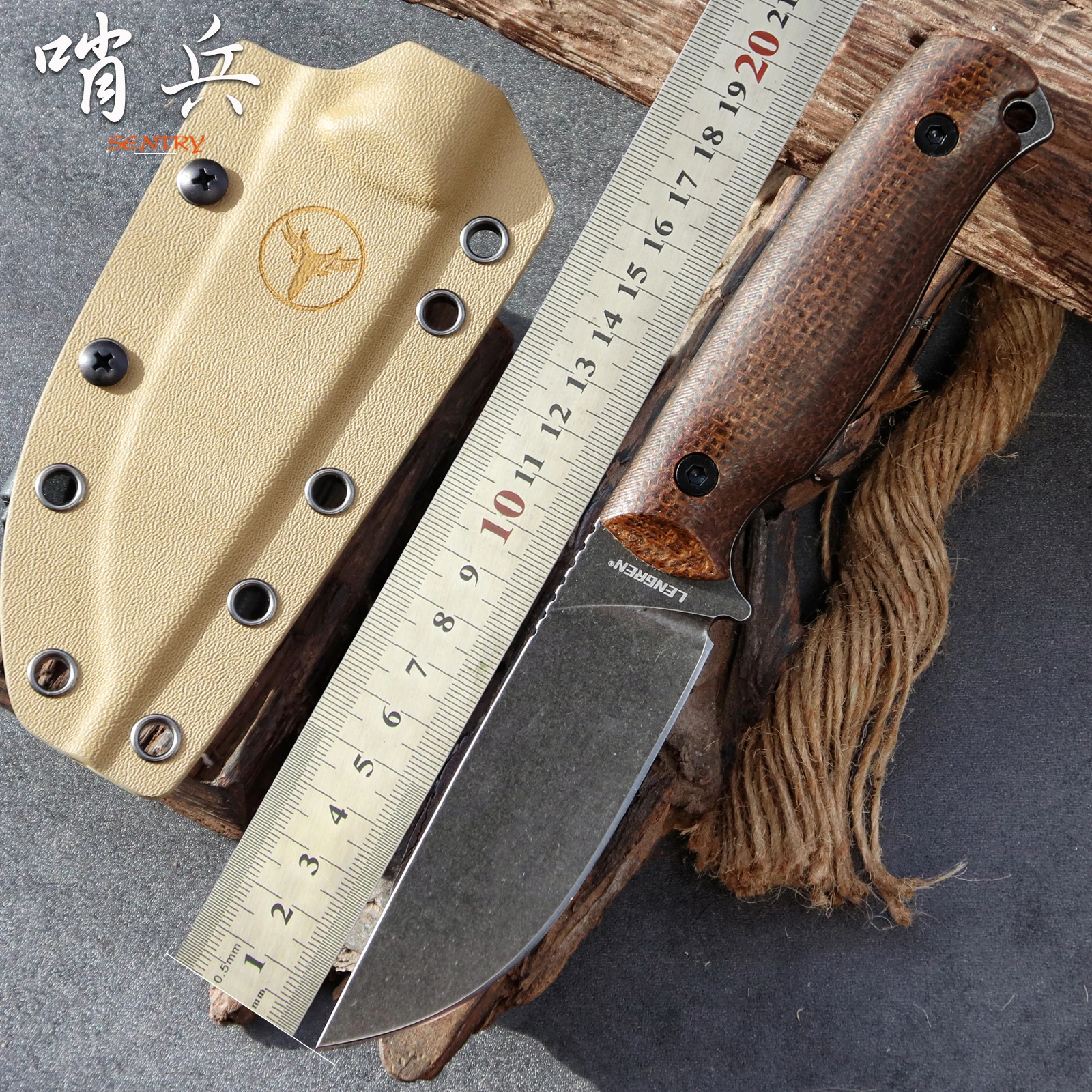 LENGREN SENTRY cuchillo fijo táctico ligero de supervivencia - imagen 2
