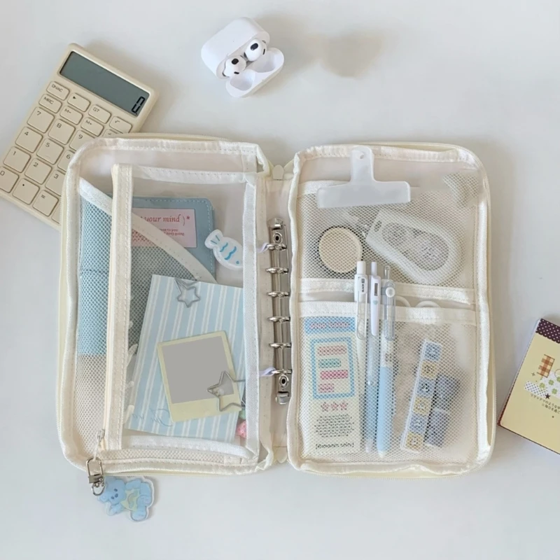 Estuche para agenda de 6 anillas con divisores y cremallera - imagen 5