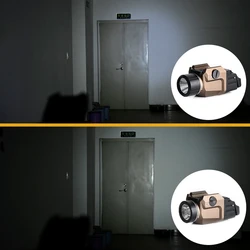 Linterna táctica compacta bajo el cañón para airsoft y entrenamiento
