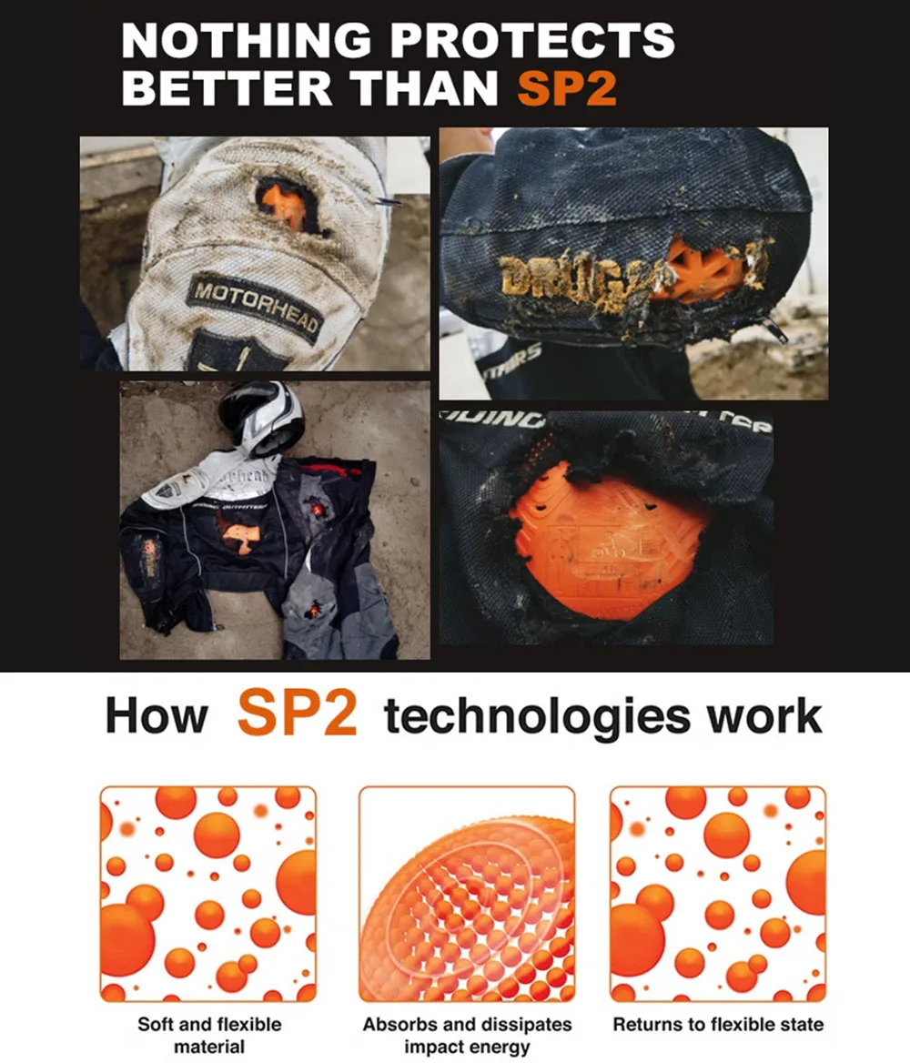 Par de protectores de rodilla naranjas para pantalón táctico