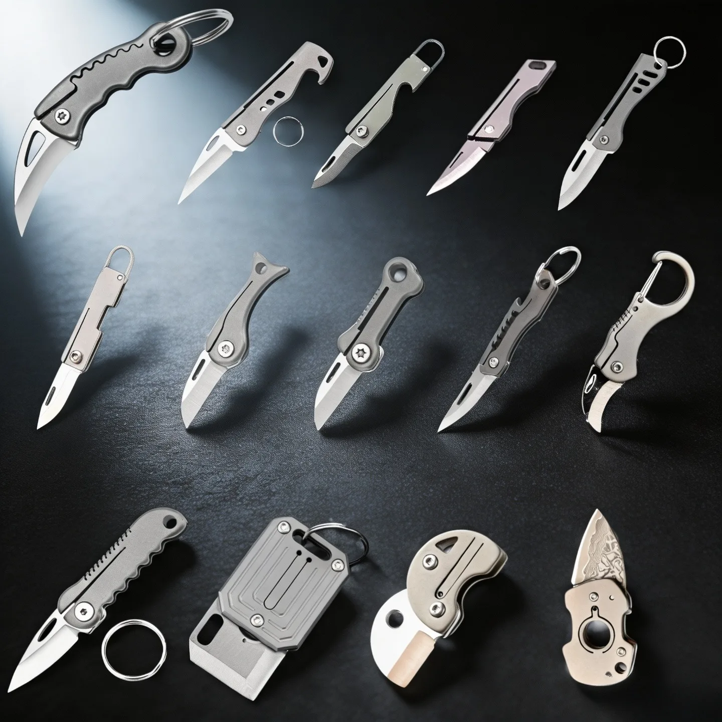 Mini cuchillo portátil JIANLAI con diseño de llavero