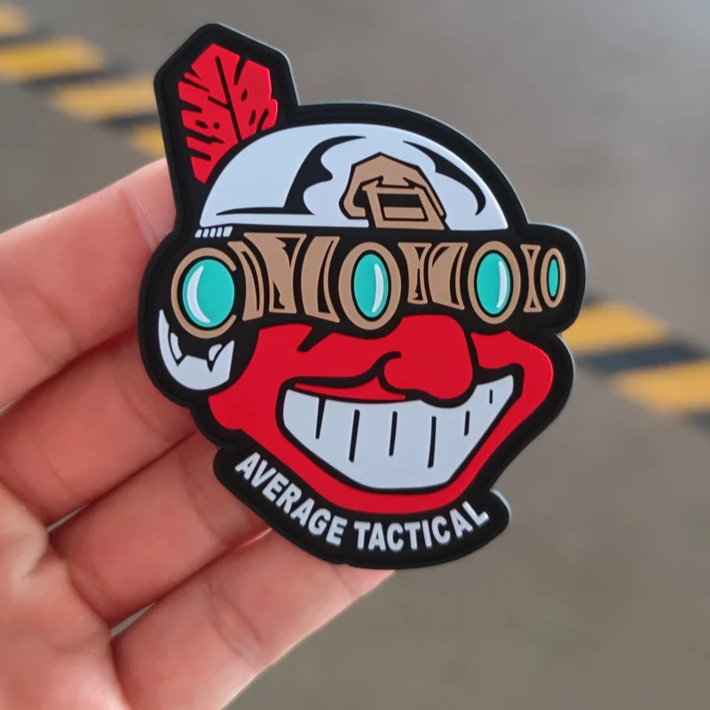 Parche táctico PVC con diseño de militar