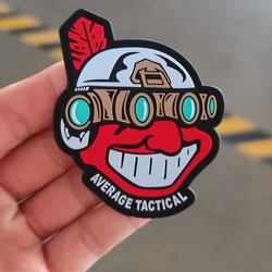 Parche táctico PVC con velcro y insignia moral casco militar