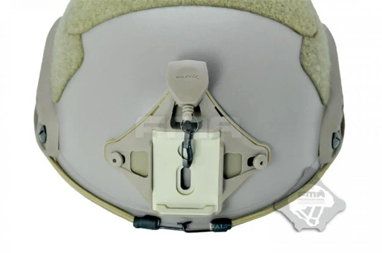 FMA L4 casco táctico con cubierta híbrida sepia y adaptador NVG - imagen 5