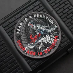Parche bordado dragón zodiaco – Brazalete táctico para ropa y mochila