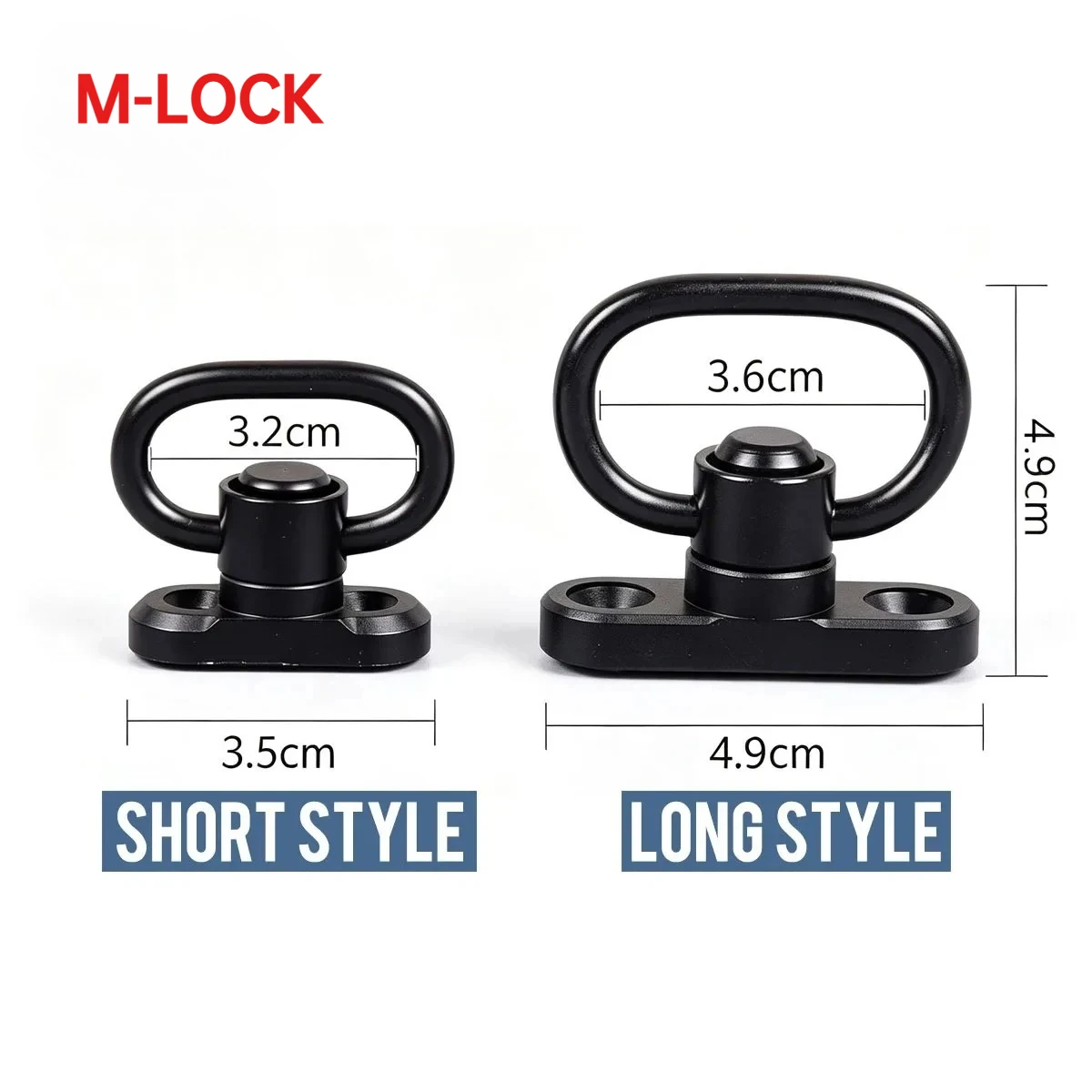 Tactische M-LOCK Adaptador QD CQD para correa táctica KeyMod - imagen 5