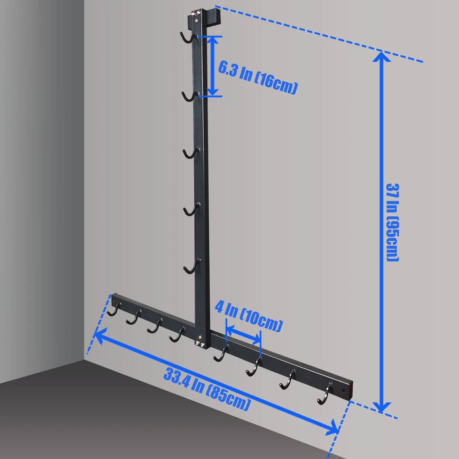 Soporte de pared desmontable para bandas y accesorios de gimnasio - imagen 4