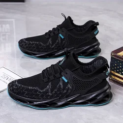 Zapatillas vulcanizadas hombre de malla con cordones ligeras