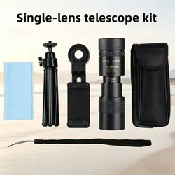 Monocular óptico profesional metálico para observación y campismo