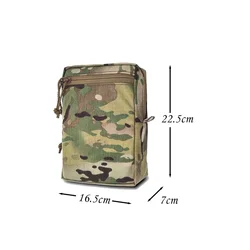 SS Style GP Bolsa Táctica MOLLE Multicam con Corte Láser para EDC