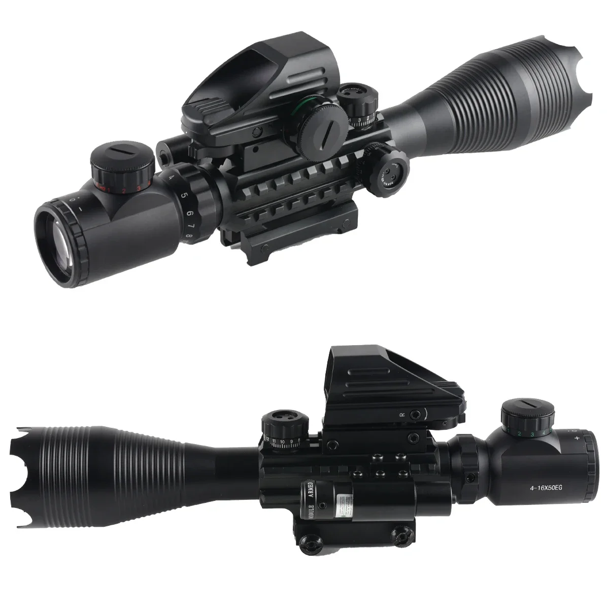 Mira telescópica para rifle con punto rojo/verde, airsoft y caza - imagen 3