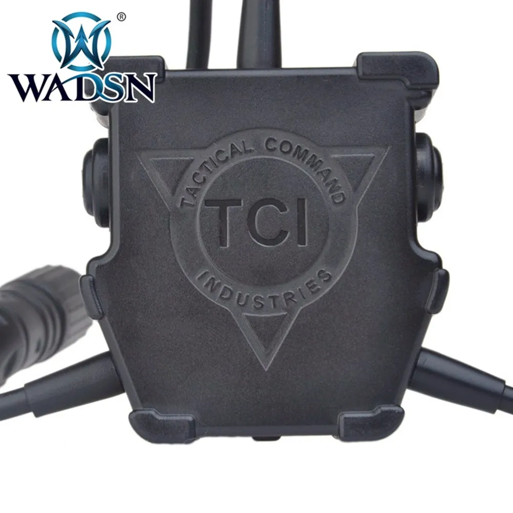 WADSN Dual PTT para auriculares tácticos conector Kenwood/Baofeng - imagen 3