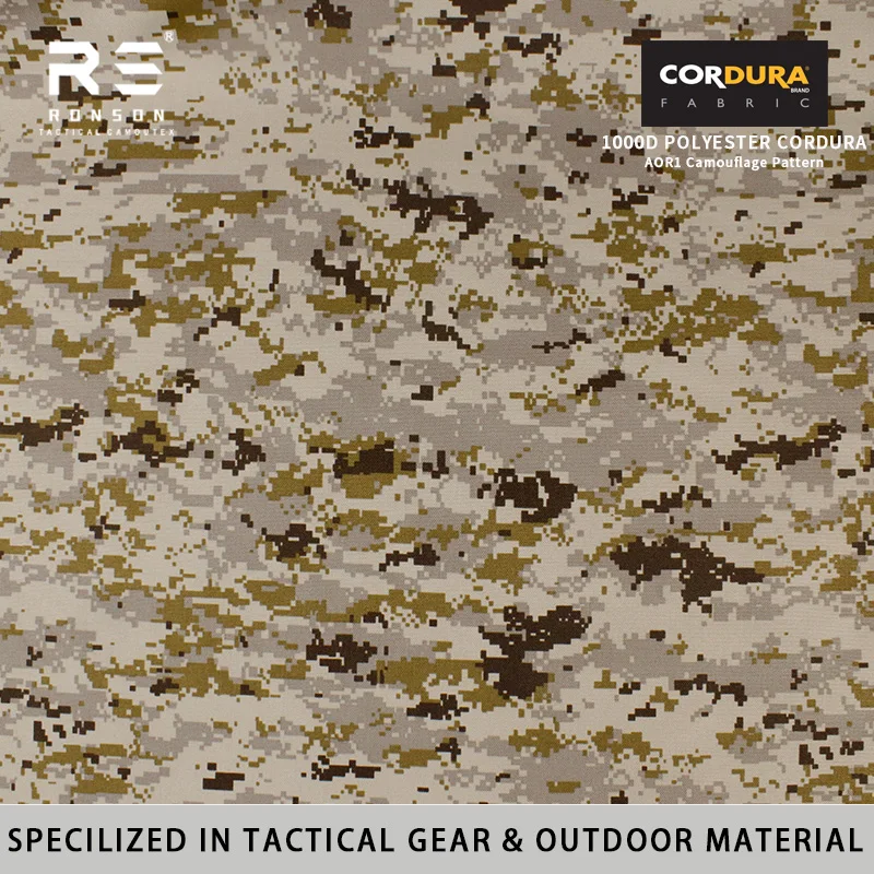 US AOR1 tela Cordura táctica impermeable PU para exteriores