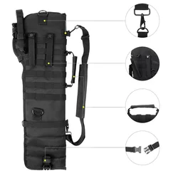 Funda táctica para rifle MOLLE: airsoft, paintball y escopeta