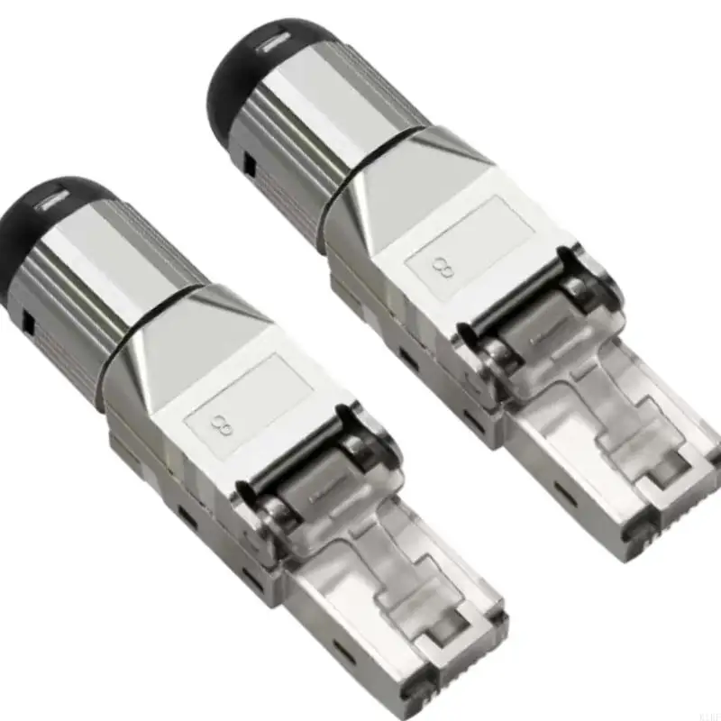 Conector RJ45 blindado metálico para cable Ethernet CAT6/7/8