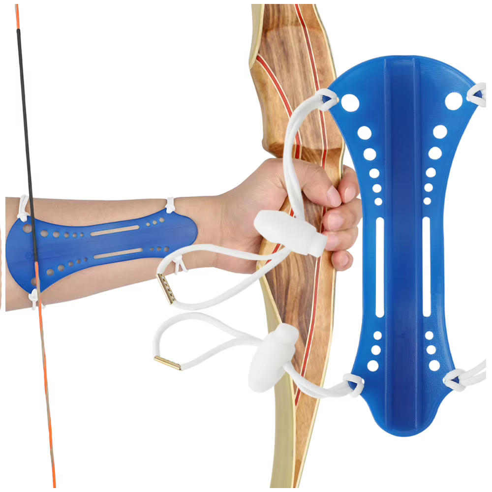 Protector de antebrazo de carbono y nailon ajustable para arquería - imagen 3