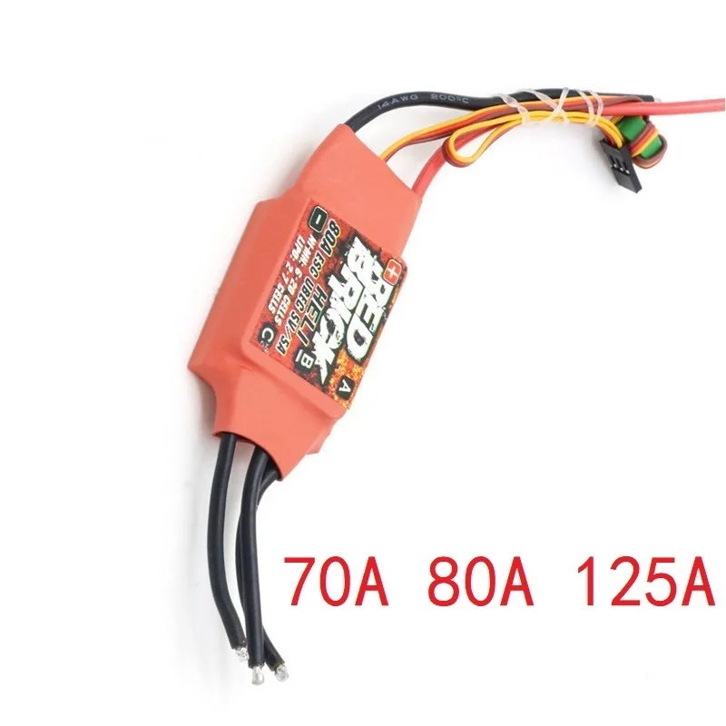ESC brushless 125A BEC 5V rojo – regulador para dron FPV