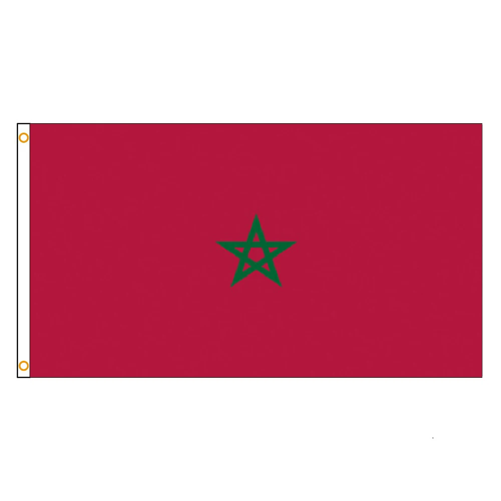 FLAGLINK Bandera Marruecos colgante poliéster gran formato decoración