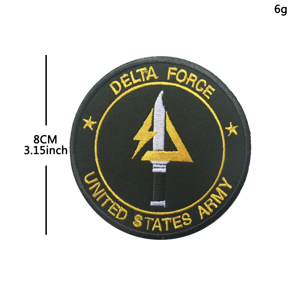 Parche táctico Delta Force insigne bordada para chaleco MOLLE - imagen 5