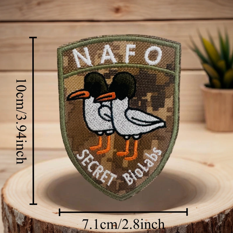 Parche táctico NAFO pato camuflaje – Moral con velcro para mochila