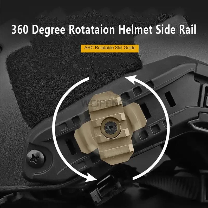 Adaptadores de montaje lateral para casco táctico ARC ajustables - imagen 5