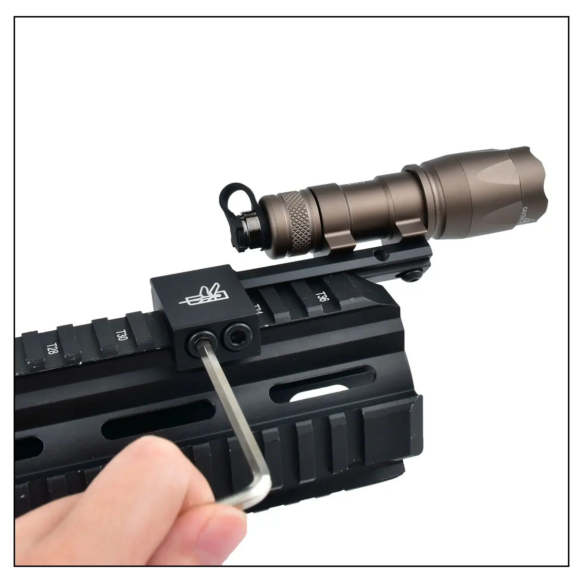 SureFire Thorntail soporte linterna táctica offset Picatinny lateral - imagen 3