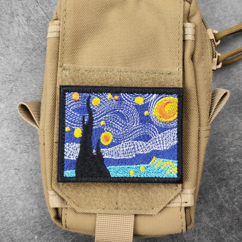 Parche bordado algas y cielo estrellado decorativo para ropa - imagen 3