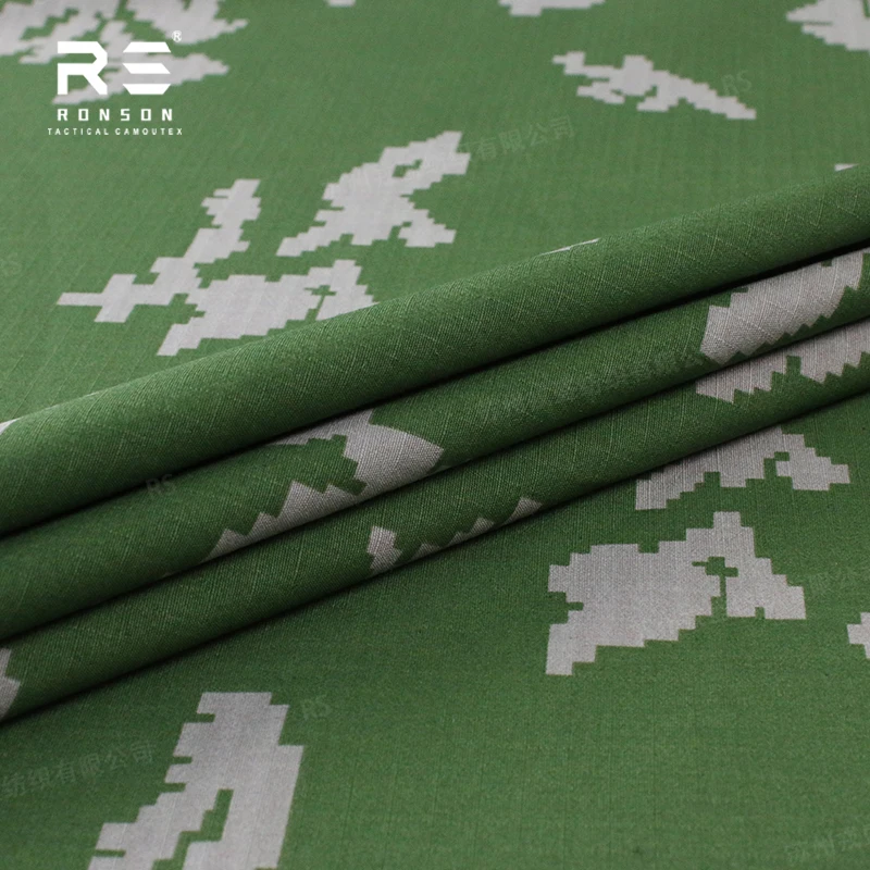 Tela camuflaje ripstop floral blanco NYCO táctica para uniformes - imagen 3