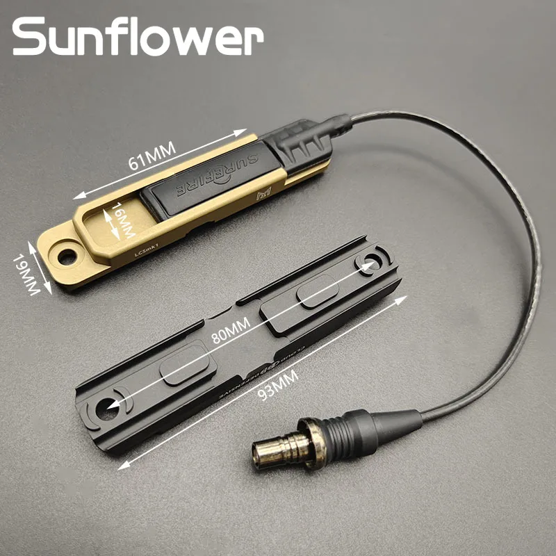 Accesorio riel M-LOK para interruptor remoto táctico CNC - imagen 4