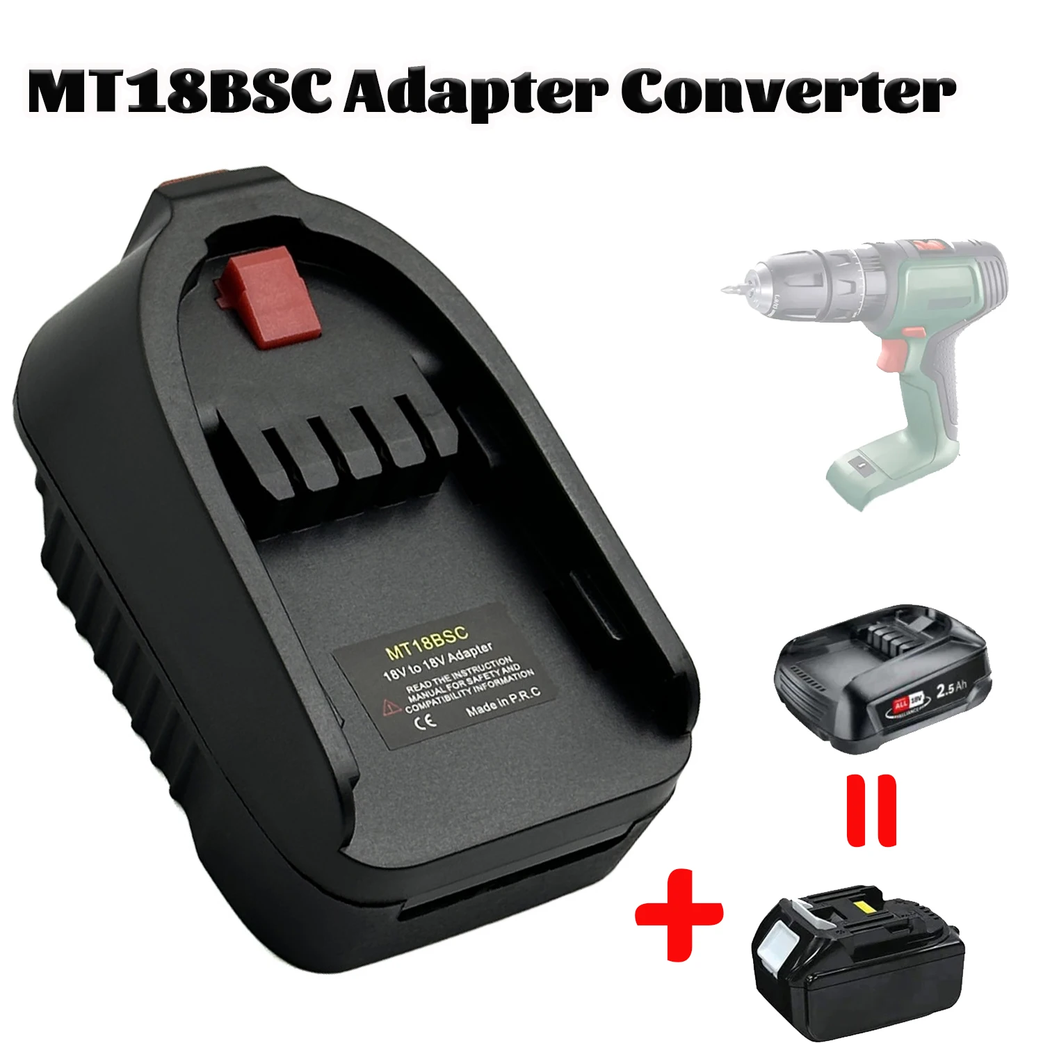 Adaptador batería MT18BSC Makita a Bosch 18V para herramientas eléctricas - imagen 4