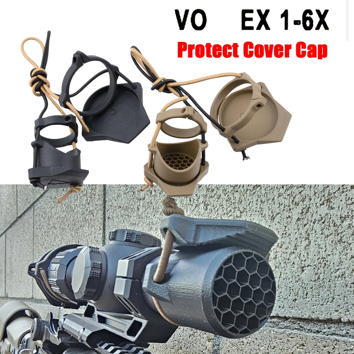 Tapa protectora abatible montada en linterna SureFire