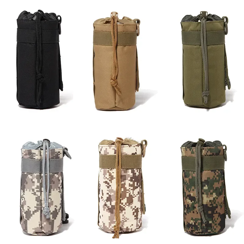 Portabotella MOLLE con cordón para botella de agua, camping senderismo - imagen 5