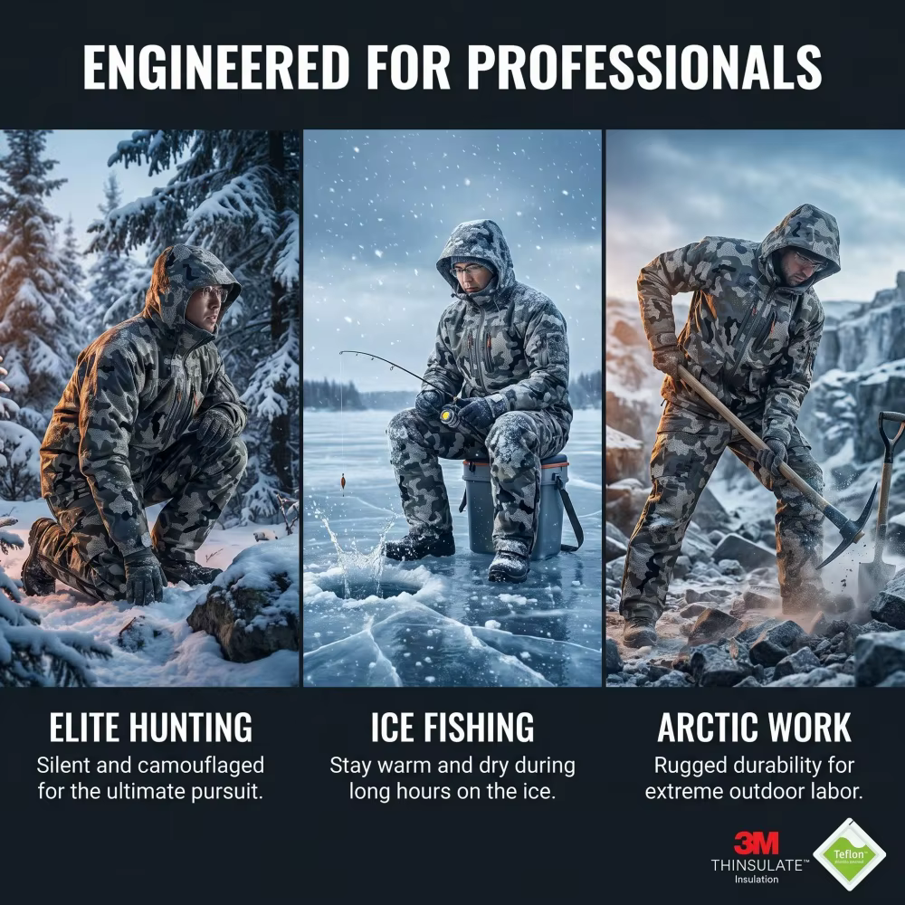 AinFad Chaqueta táctica de caza camuflaje impermeable cortaviento - imagen 2