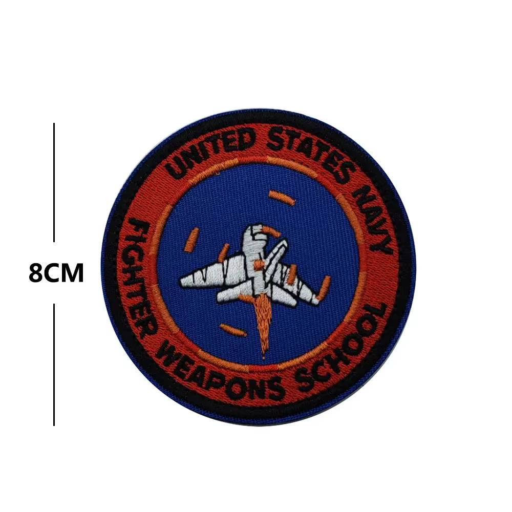 Top Gun America A41 parche de moral táctica bordado puntos negros - imagen 2
