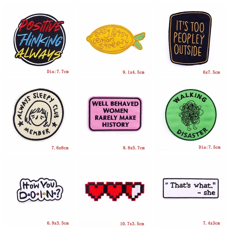 Parches para bricolaje textil y personalización